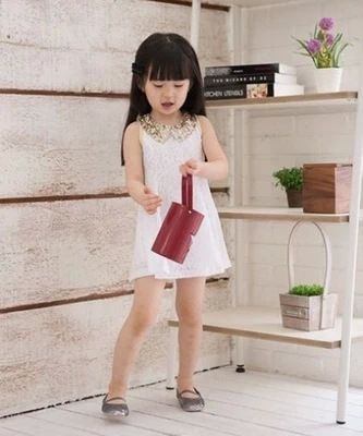 4月下旬新品 女童中大童蕾絲無袖連衣裙童裙夏 2015新品熱賣夏女童無袖連衣裙