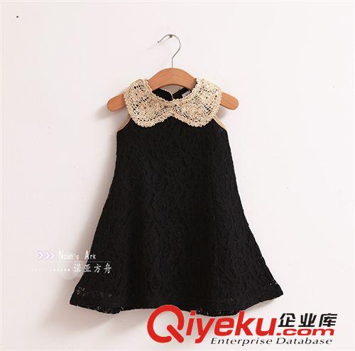 4月下旬新品 女童中大童蕾絲無袖連衣裙童裙夏 2015新品熱賣夏女童無袖連衣裙