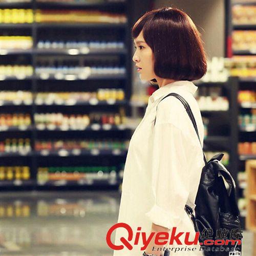 2015上裝區(qū) 新款何以笙簫默趙默笙唐嫣同款不規(guī)則中長(zhǎng)款開衫襯衣女