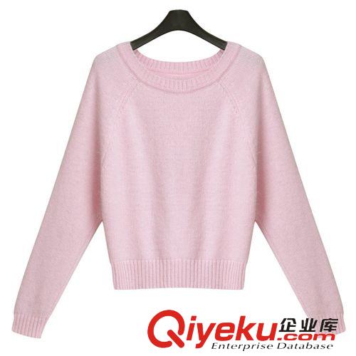 裙裝 歐洲站2014秋裝新款 歐美女裝顯膚毛衣套頭毛衣短裙休閑套裝批發原始圖片2