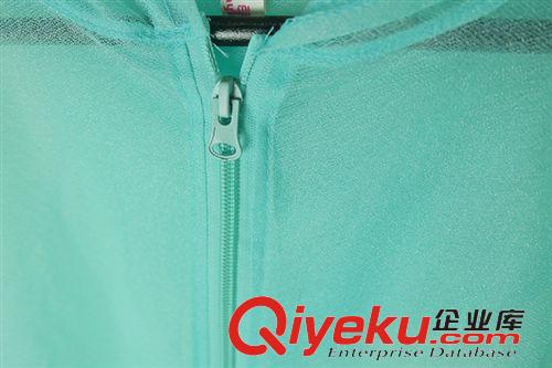 蕾絲衫/雪紡衫 2015夏裝新款韓版糖果色超薄沙灘女空調連帽防曬衣外套一件代發
