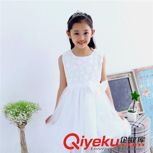 {zx1}爆品 2015童裝夏季新款 韓版女童連衣裙 網(wǎng)紗公主童裙 時(shí)尚連衣裙批發(fā)
