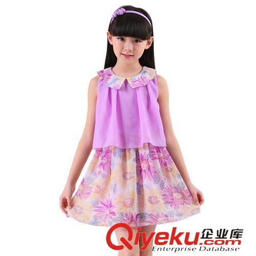 所有產(chǎn)品All 2015夏款女童雪紡裙兒童夏季連衣裙中大童碎花外貿(mào)公主裙童裝批發(fā)原始圖片2