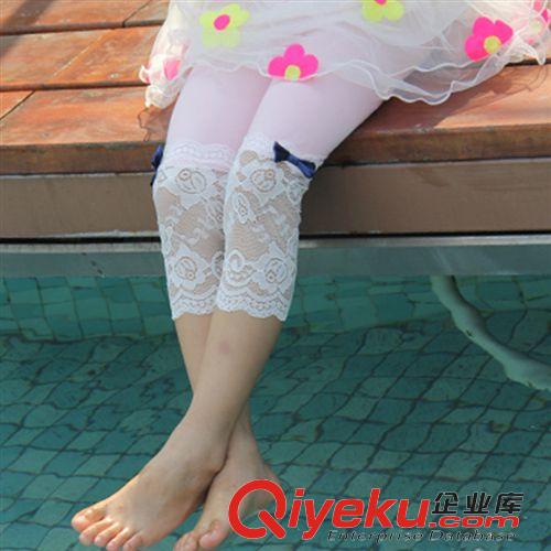 所有產(chǎn)品All 夏季新款童裝 兒童蕾絲打底褲夏 韓版純棉打底褲 中小女童七分褲原始圖片2