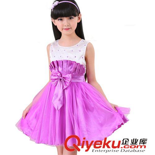 新品專區New 夏款童裙中大童禮服裙兒童連衣表演裙夏季外貿女童公主裙童裝批發原始圖片2