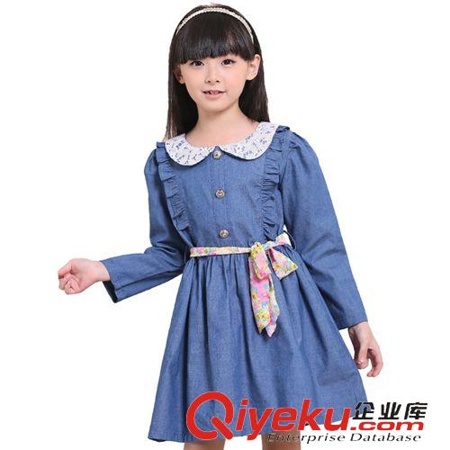 新品專(zhuān)區(qū)New 中大童裝夏款新品女童牛仔連衣裙兒童連衣裙童裝童裙批發(fā)免費(fèi)代發(fā)原始圖片3