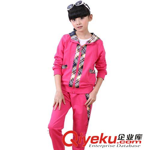 春裝專區Spring 運動風2015春款兒童套裝 中大童女童兩件套 童裝批發原始圖片3