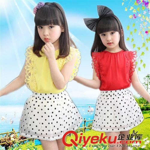 夏裝專區(qū)Summer 韓版女童卡通套裝兒童短袖套裝夏季寶寶兩件套中大童外貿(mào)童裝批發(fā)