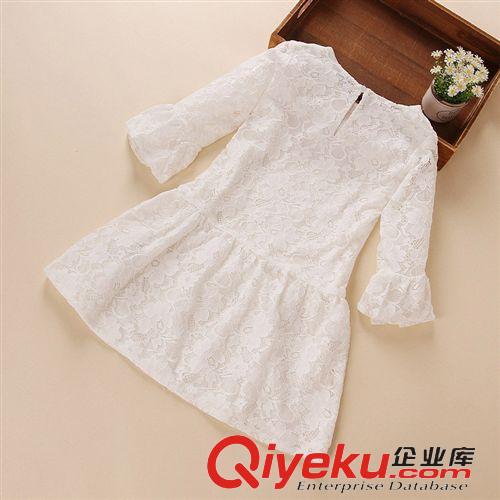 夏裝專區(qū)Summer 2015春夏款 韓版女童蕾絲美人魚裙擺禮服公主裙連衣裙 童裝批發(fā)原始圖片3