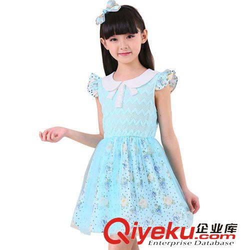 秋裝專區Autumn 2015夏款女童蕾絲連衣裙 兒童公主裙 外貿原單童裝裙子 童裙批發
