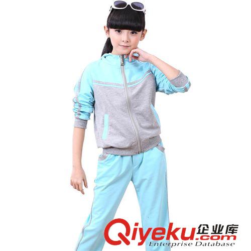秋裝專區(qū)Autumn 運(yùn)動(dòng)風(fēng)2015春款中大童女童套裝 兒童兩件套 童裝批發(fā)