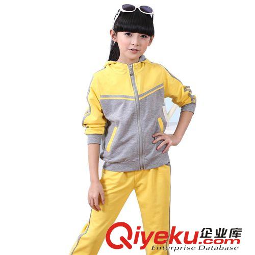 秋裝專區(qū)Autumn 運(yùn)動(dòng)風(fēng)2015春款中大童女童套裝 兒童兩件套 童裝批發(fā)