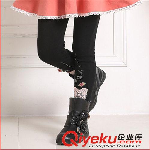 冬裝專區(qū)Winter 品牌中大童褲 外貿(mào)韓國兒童秋季打底褲 女童全棉打底褲 童裝批發(fā)原始圖片2