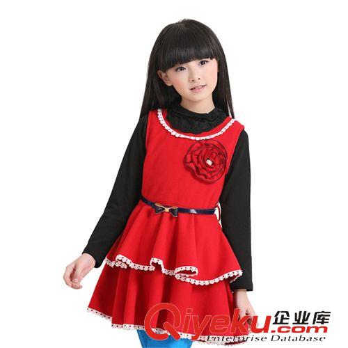 冬裝專區(qū)Winter 中大童gd品質童裝品牌 秋款兒童公主裙 女童呢子連衣裙 童裙冬原始圖片3