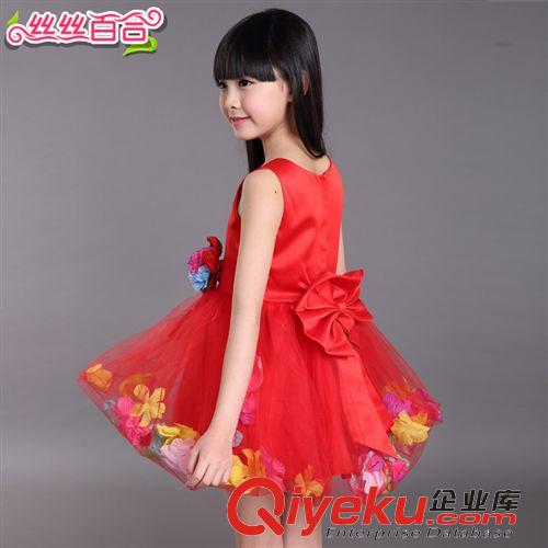 童裙 童裝女童夏裝2015新款兒童連衣裙公主裙子背心禮服表演服夏季紗裙原始圖片2