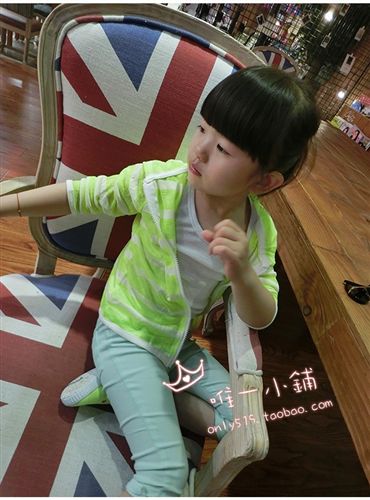 掌柜推薦 童裝2015夏季新韓版女童糖果色透氣條紋防曬衣空調(diào)衫童外套批發(fā)