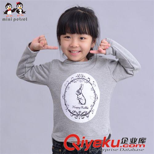 2015春款上新 2015新春款童裝 韓版純棉毛圈童裝衛(wèi)衣外套 卡通布貼衛(wèi)衣外套原始圖片2