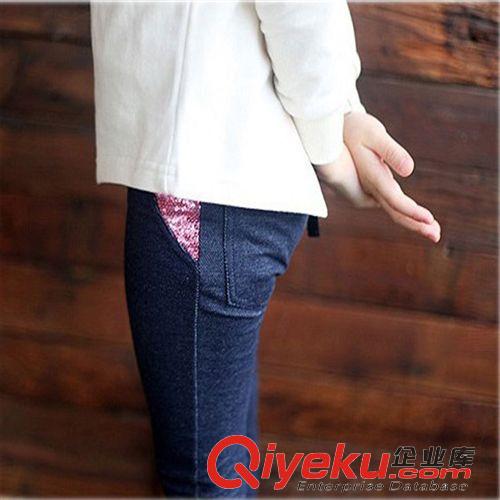 女童秋款專區(qū)批發(fā) 2015春季新款中大童裝 韓版兒童釘珠蕾絲上衣+條紋裙褲女童套裝