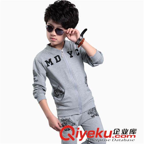 男童秋款專區(qū)批發(fā) 男童套裝 2015春秋 兒童新款兩件套 小學(xué)生衣服 中大童套裝原始圖片3