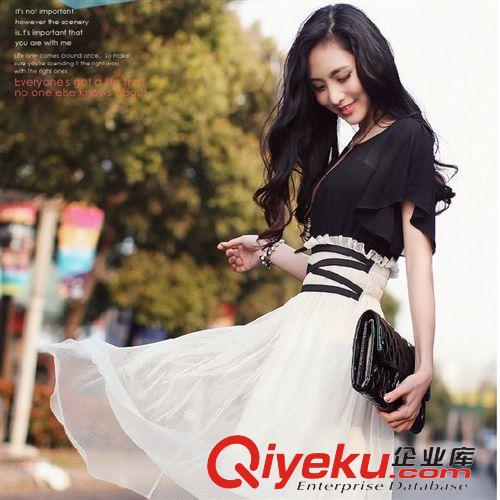 5月4號(hào) 上新 2015年{zx1}款女裝雪紡連衣裙 韓版夏季修身雪紡連衣裙