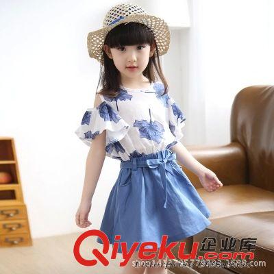 一件代發(fā)專區(qū) 外貿(mào)原單童裝 夏裝女童套裝兒童短袖T恤短褲兩件套一件代發(fā)童套裝