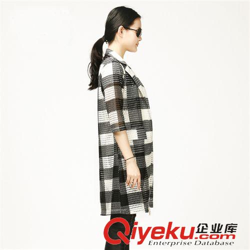 夏季新款 廠家批發 春夏新款中長款防曬開衫歐美防曬衣修身顯瘦防曬服原始圖片2
