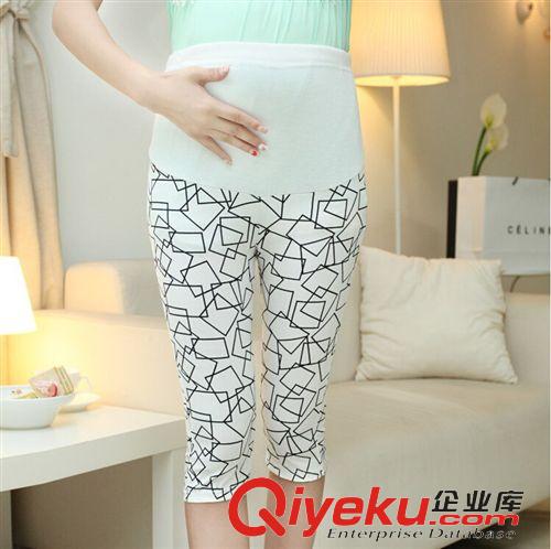 孕婦褲 2015新款孕婦褲 托腹褲 孕婦打底褲新款 七分褲原始圖片2