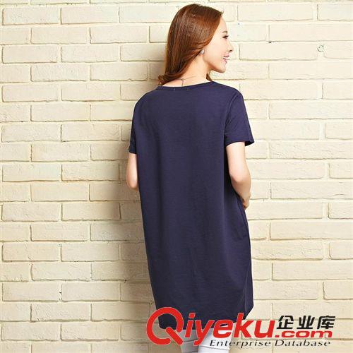 孕婦套裝 2015夏季新品孕婦套裝上衣+莫代爾七分褲孕婦托腹打底褲原始圖片3