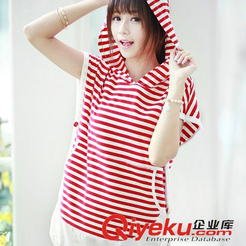 孕婦套裝 2015夏季月子服薄款哺乳圓領(lǐng)短袖針織純棉孕婦睡衣家居服套裝