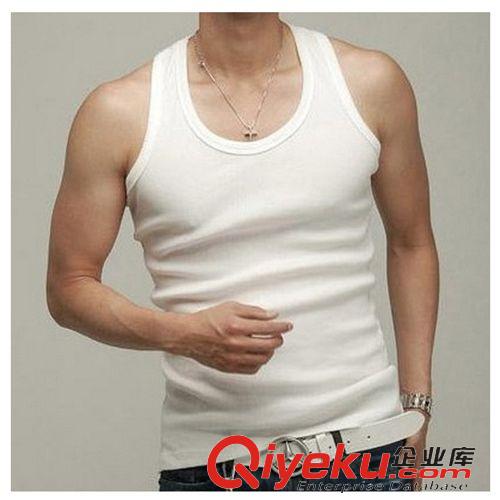 男士T恤背心 男士背心滌棉夏季圓領(lǐng)寬背打底運(yùn)動(dòng)背心廠家直銷