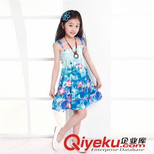 女童專區 童裙夏裝女童連衣裙2015新款兒童公主裙中大童波西米亞長裙批發原始圖片3