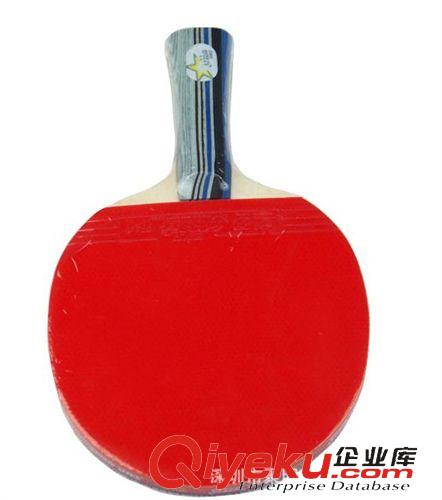 乒乓球拍 現貨批發 紅雙喜乒乓球拍 2星長柄橫拍DHS A2002帶拍套 雙面反膠原始圖片3