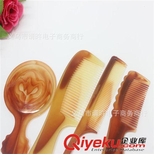 飾品 tj梳子鏡子四件套 塑料梳鏡 牛筋梳一元兩元店原始圖片3