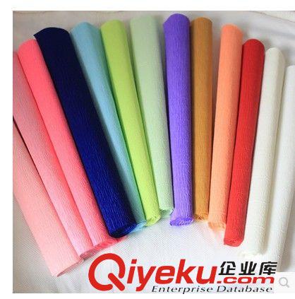 幼兒園手工材料 皺紋紙 褶皺紙tj彩色手揉紙 玫瑰花紙兒童手工用紙美紋紙批發原始圖片2