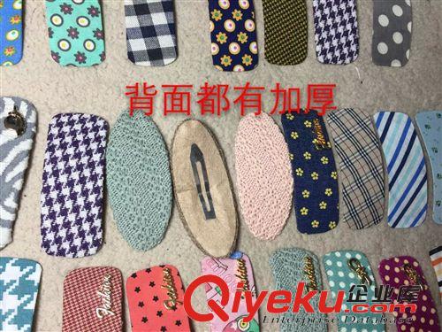 一元店貨源 BB夾 gd棉布BB夾一字夾 布藝  發(fā)飾發(fā)夾低價  一元兩元店飾品原始圖片2
