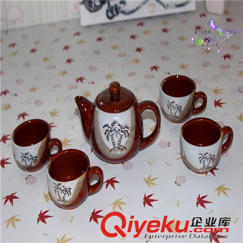 10元店工藝禮品 h家用歐式咖啡杯 一壺四杯 茶具套裝9.9元店十元店日用百貨批發(fā)