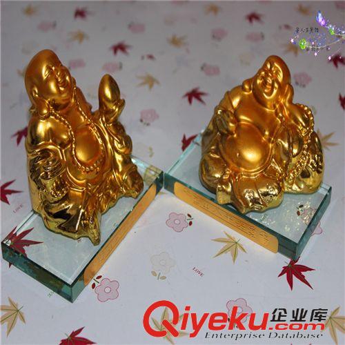 10元店工藝禮品 h玻璃金佛具批發電鍍工藝禮品飾品 汽車辟邪擺件義烏10元店貨源原始圖片2