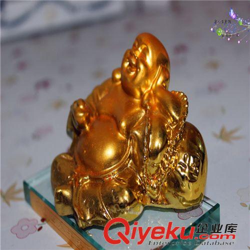10元店工藝禮品 h玻璃金佛具批發電鍍工藝禮品飾品 汽車辟邪擺件義烏10元店貨源原始圖片3