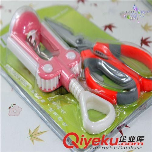 10元店廚房用品 h不銹鋼gd多功能紅酒開瓶器加剪刀套裝 臨沂9.9元店鋪貨源原始圖片3