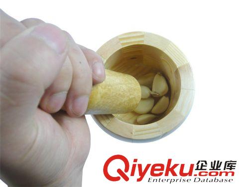 木制品廠家直銷系列 9948 木制拼接tr色蒜缸搗蒜器 蒜泥研磨罐 搗蒜碗搗藥缸0.32