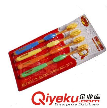 去煙漬牙膏，多功能牙膏 韓國加厚雙層樹脂納米牙刷 超細軟毛護齒護齦牙刷4支裝 旅行牙刷