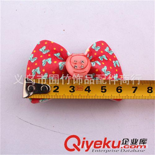 K飾品 包郵  K041 義烏店 點(diǎn)鉆BB夾亞克力領(lǐng)結(jié) 廠家直銷 重量每個(gè)9克原始圖片2