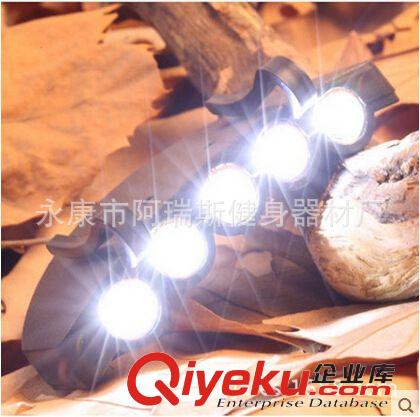 钓鱼灯专区 5LED强光ABS工程塑料夹帽灯帽檐灯帽子灯钓鱼头灯夜钓灯含电池