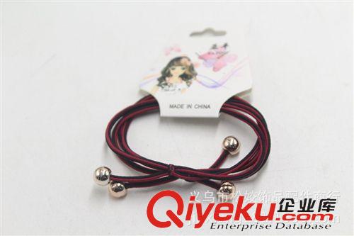 發(fā)帶 韓國歐美潮流時尚 新品上市廠家直銷2元飾品批發(fā) 蛇皮兩珠皮筋原始圖片2