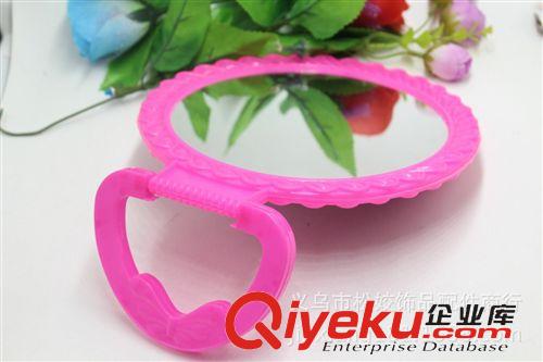 化妝鏡 2元日用品批發(fā) 中梳臺式大圓鏡 家居必備可折疊圓鏡 義烏小商品原始圖片2