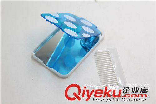 化妝鏡 2元日用品批發(fā) 臺(tái)式鬧鐘鏡  義烏小商品 家居必備可折疊鬧鐘鏡