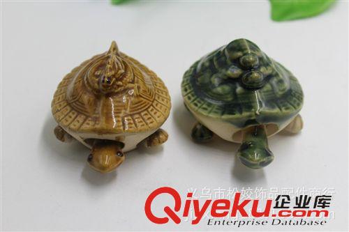 玻璃工藝品 兩元店工藝品批發(fā) 義烏2元小商品地攤采購 陶瓷小神龜禮品原始圖片2