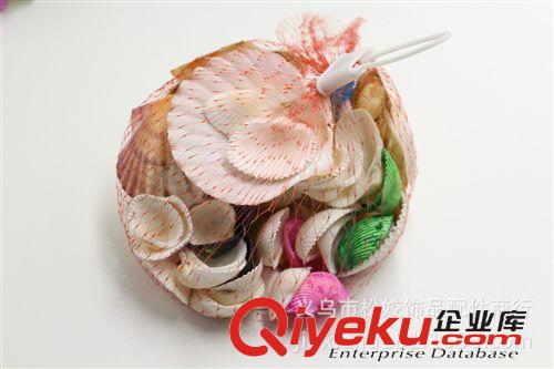 玻璃工藝品 兩元店工藝品批發 義烏2元小商品地攤采購 海灘加工網袋貝殼原始圖片3