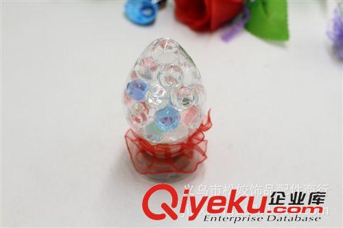 水晶工藝品 2元店日用百貨貨源 義烏兩元店地攤批發工藝品 帶燈發光水晶花原始圖片3