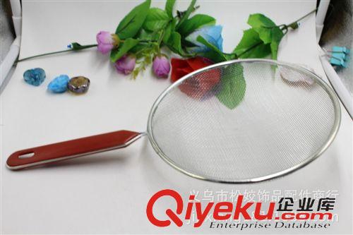 烹飪勺鏟 廠家直銷  油鍋漏勺 2元百貨批發鋼柄18號油漏格 耐用 家居必備原始圖片2